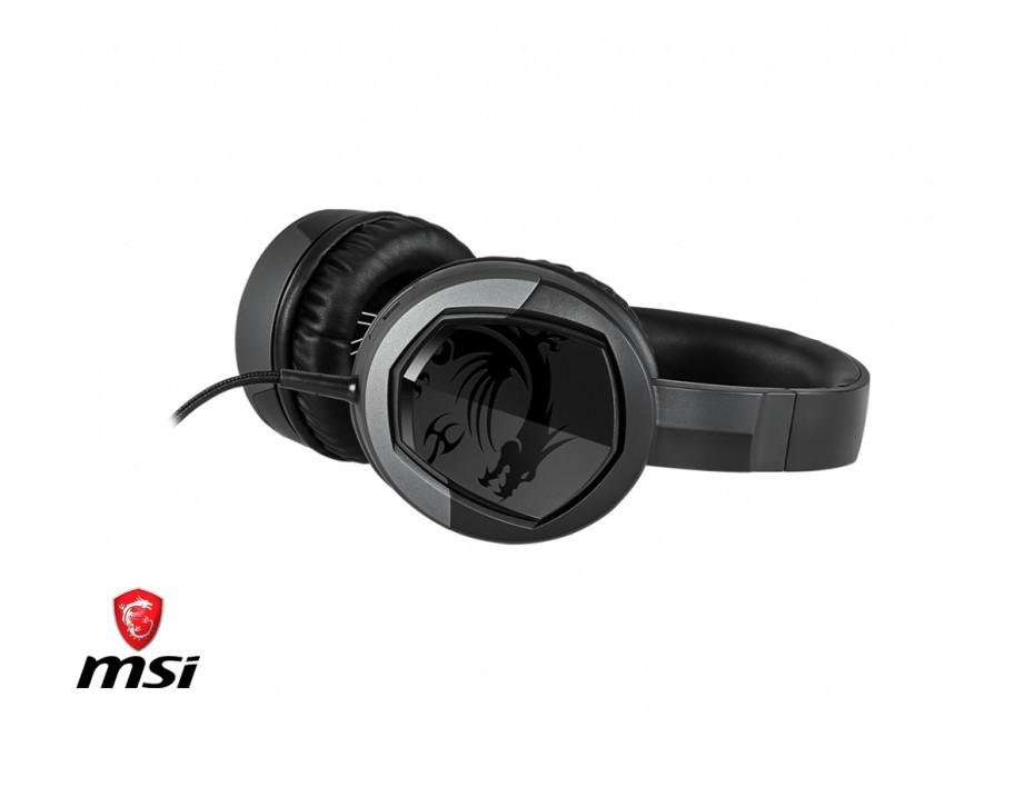 Auricular Msi Immerse Gh30 V2 Gaming (gh30 V2) Con Microfono, Interfaz Jack 3.5 Mm, Negro