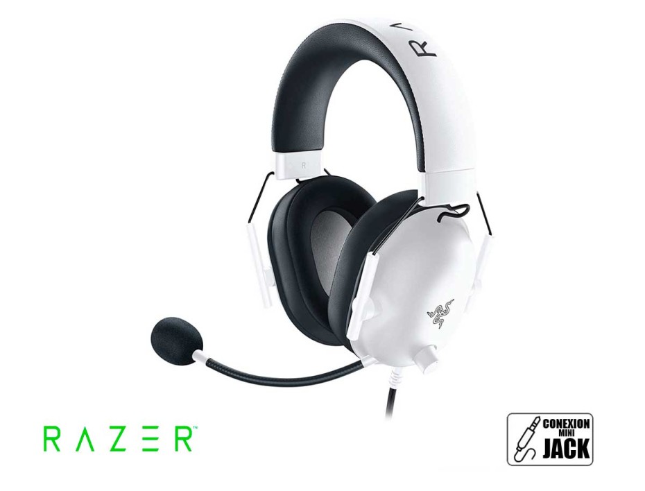 Auricular Razer Blackshark V2 X Gaming (rz04-03240700-r3u1) Interfaz Jack 3.5 Mm, Blanco