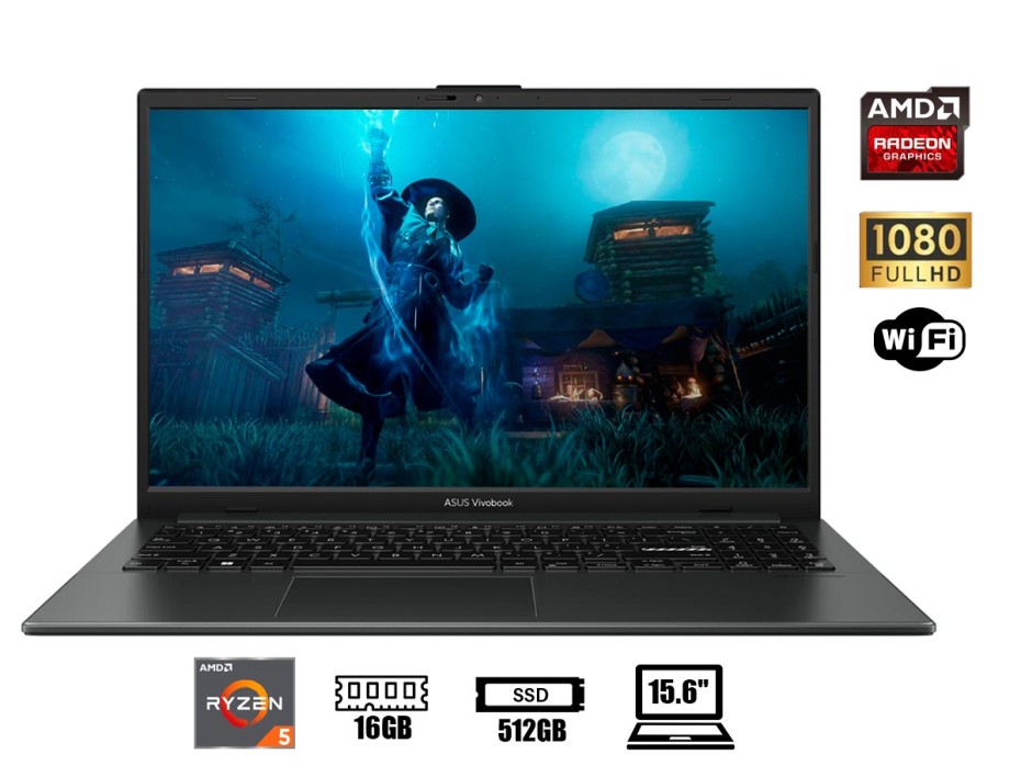 Laptop Asus Ryzen 5-7520u Vivobook Go E1504fa-l1410 (90nb0zr2-m00kv0) Pantalla 15" Oled, Ram 16gb, Ssd 512gb, Freedos