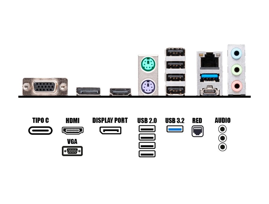 Placa Madre Msi B760m-p Pro Ddr4 (911-7e02-006) Socket Lga 1700, Ram Ddr4 Buss 4800oc Mhz, 14va, 13va, 12va Gen