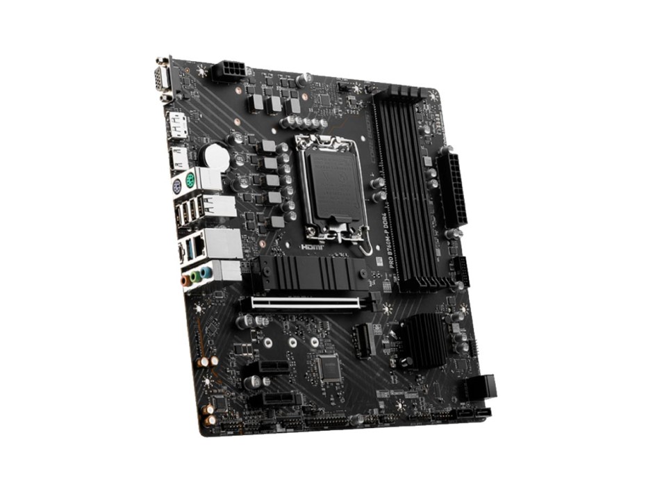 Placa Madre Msi B760m-p Pro Ddr4 (911-7e02-006) Socket Lga 1700, Ram Ddr4 Buss 4800oc Mhz, 14va, 13va, 12va Gen