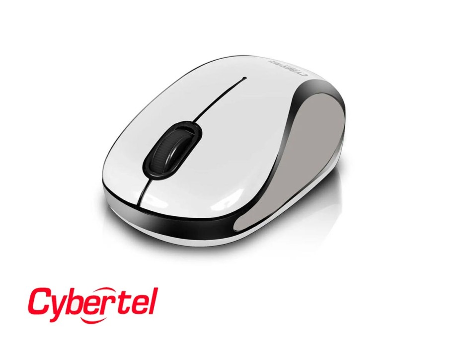 Mouse Inalambrico Cybertel Cyborg Cyb M318w (cyb M318w) Hasta 1000 Dpi, Receptor Usb, Blanco