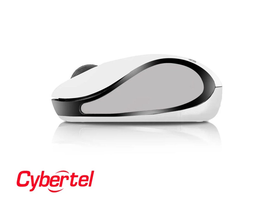 Mouse Inalambrico Cybertel Cyborg Cyb M318w (cyb M318w) Hasta 1000 Dpi, Receptor Usb, Blanco