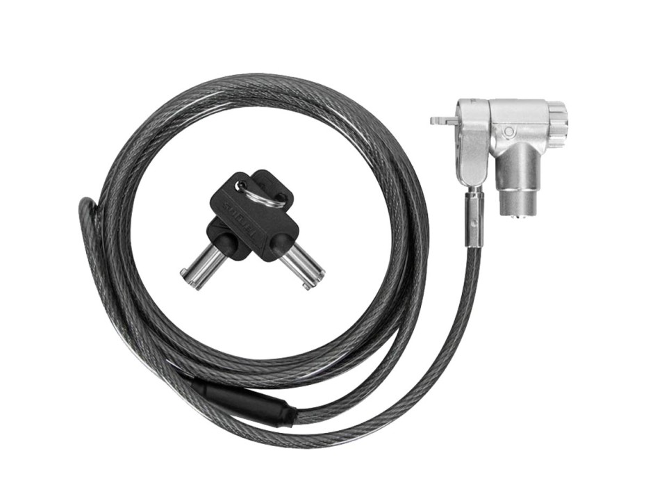 Cable De Seguridad Targus, Para Laptop  2 Metros De Metal Acero Galbanizado Con Llave  (asp95gl)