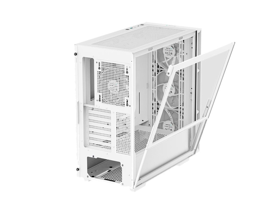 Case Deepcool Ch560 Wh S/fuente (r-ch560-whape4-g-1) Panel De Vidrio, 4 Ventiladores, Led Argb, Blanco