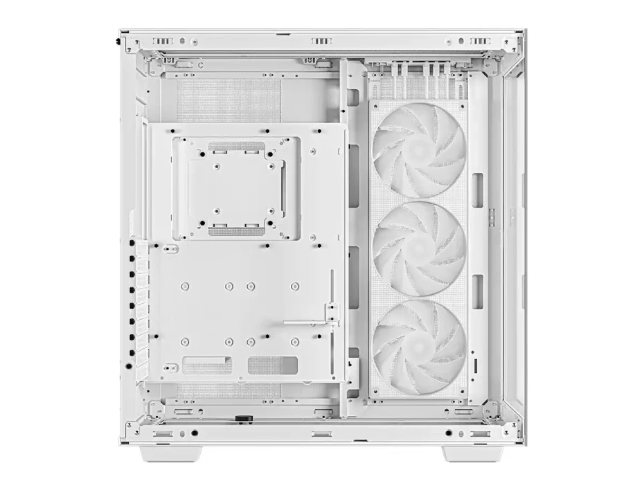 Case Deepcool Ch780 Wh S/fuente (r-ch780-bkade41-g-1) Paneles De Vidrio, 3 Ventiladores, Led Argb, Blanco