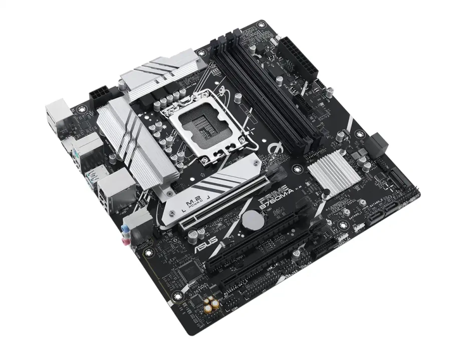 Placa Madre Asus B760m-a Prime Csm (b760m-a Csm) Socket Lga 1700, Ram Ddr5 Buss 7200oc Mhz, 14va, 13va, 12va Gen