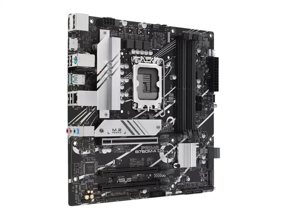 Placa Madre Asus B760m-a Prime D4 (90mb1d00-m0ayy0) Socket Lga 1700, Ram Ddr4 Buss 5333oc Mhz, 14va, 13va, 12va Gen