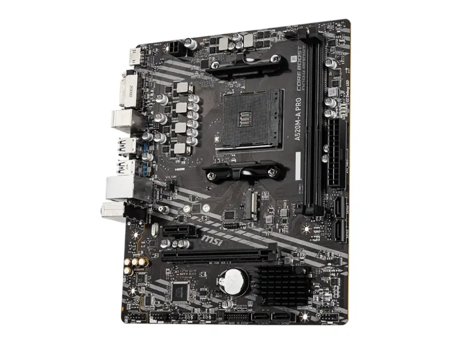 Placa Madre Msi A520m-a Pro (911-7c96-031) Socket Am4, Ram Ddr4 Buss 4600mhz