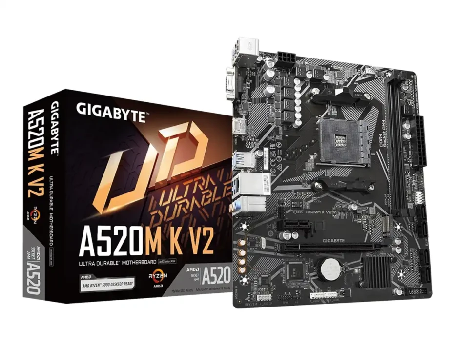 Placa Madre Gigabyte A520m K V2 (a520m K V2) Socket Am4, Ram Ddr4 Buss 5100oc Mhz