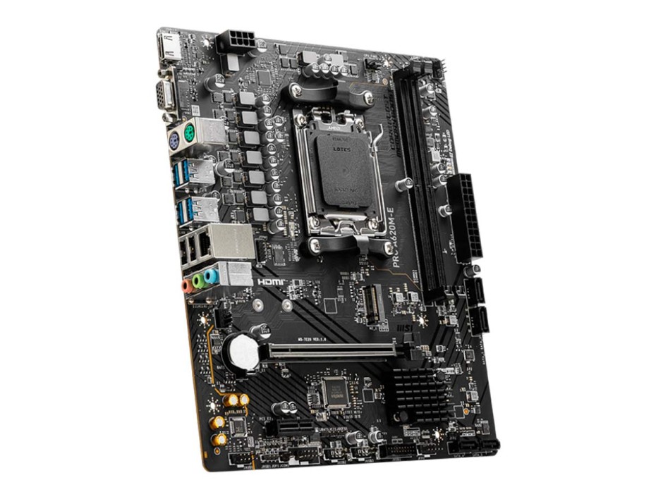 Placa Madre Msi Pro A620m-e (90mbmsi-pro-a620m-e) Socket Am5, Ram Ddr5 Buss 6800oc Mhz