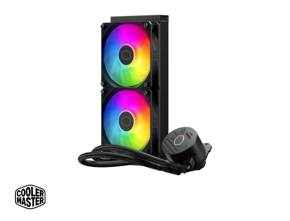 Sistema De Enfriamiento Liquido Cooler Master Masterliquid 240l Core Argb (mlw-d24m-a18pz-r1) 2 Ventiladores, 240mm, Led Argb