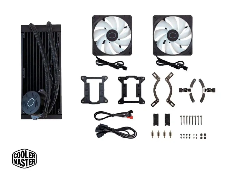 Sistema De Enfriamiento Liquido Cooler Master Masterliquid 240l Core Argb (mlw-d24m-a18pz-r1) 2 Ventiladores, 240mm, Led Argb