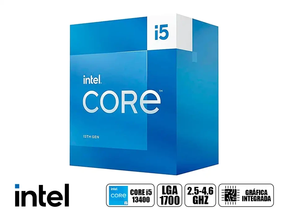 Procesador Intel Core I5 13400 2.5ghz Hasta 4.6ghz 20mb (bx8071513400) Lga 1700, 10 Nucleos, C/ Grafica Uhd 730