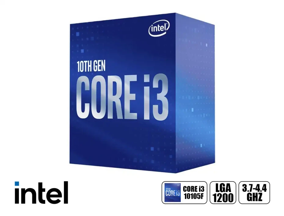 Procesador  Intel Core I3 10105f 3.7ghz Hasta 4.4ghz 6mb (bx8070110105f) Lga 1200, 4 Nucleos, S/ Grafica