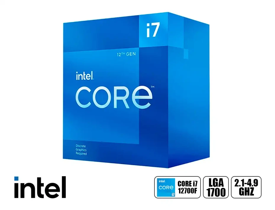 Procesador  Intel Core I7 12700f 2.1ghz Hasta 4.9 Ghz 25mb (bx8071512700f) Lga 1700, 12 Nucleos