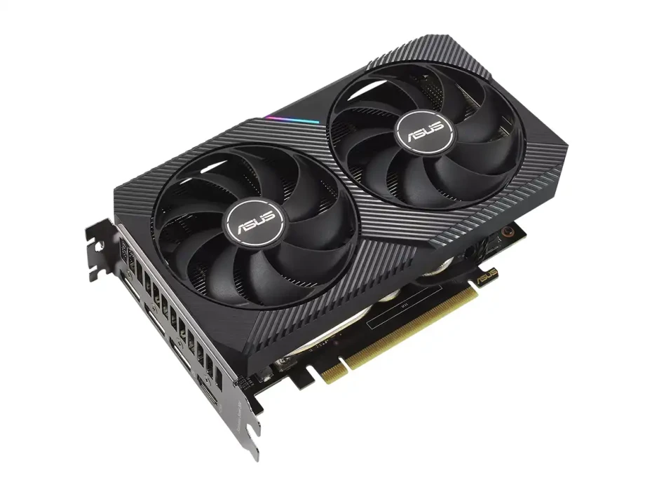 Tarjeta De Video Asus Rtx 3060 Dual Oc 12gb Gddr6 (90yv0gb2-mvaa10) Geforce Nvidia 192 Bits, 2 Ventiladores