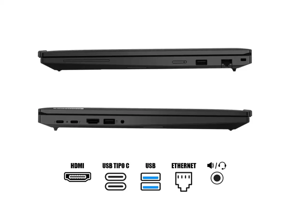 Laptop Lenovo Core Ultra 7-155u Thinkpad T16 Gen3 (21mq000ylm) Pantalla 16" Wuxga, Ram 16gb, Ssd 1tb, Win11 Pro