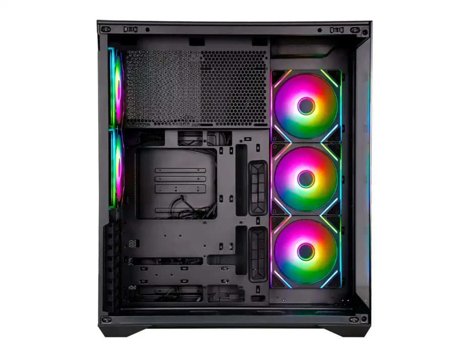 Case Antryx Fx970 Pro Black Gaming S/fuente (ac-fx970k) 2 Panel De Vidrio, 5 Ventiladores Argb