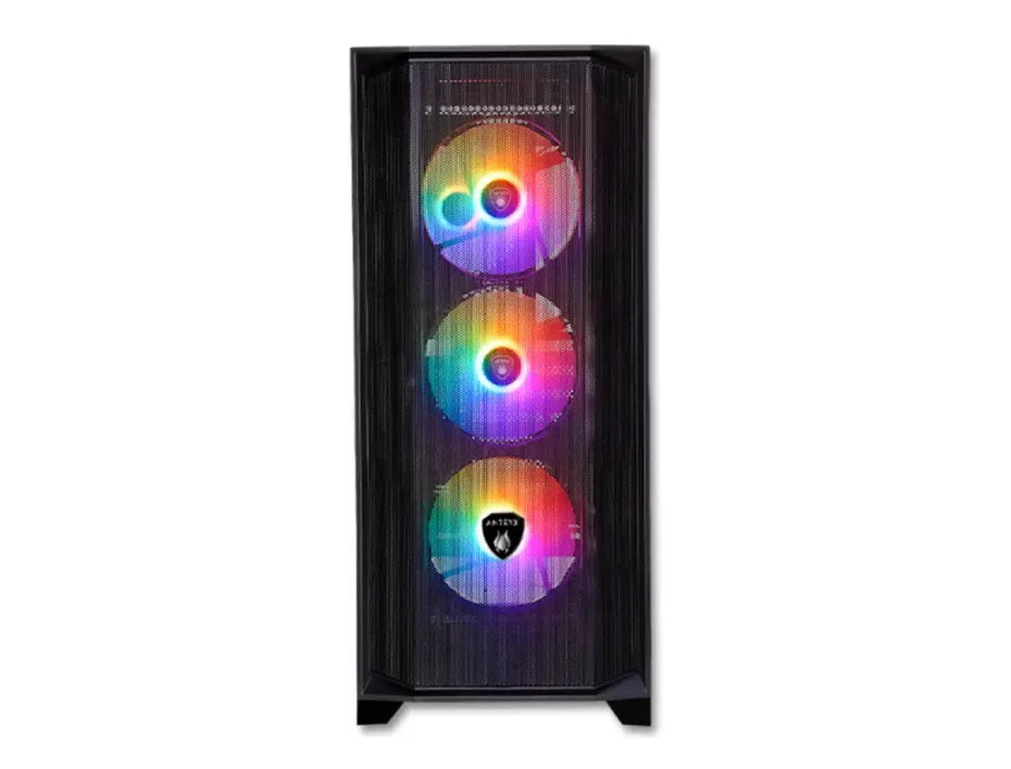 Case Antryx Gaming Rx-270 S/fuente (ac-rx270kfr) Vidrio Templado, 4 Ventiladores, Led Frgb, Negro