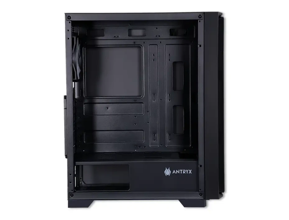 Case Antryx Gaming Rx-270 S/fuente (ac-rx270kfr) Vidrio Templado, 4 Ventiladores, Led Frgb, Negro