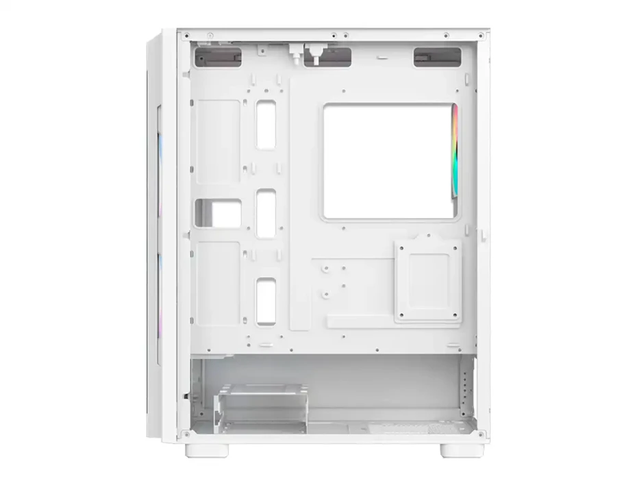 Case Antryx Rx-560 White S/fuente (ac-rx560w) Panel De Vidrio, 3 Ventiladores, Led Argb, Blanco