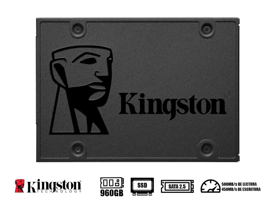 Unidad De Almacenamiento Ssd Sata 2.5 Kingston 960gb A400 (sa400s37/960g) 500mb/s