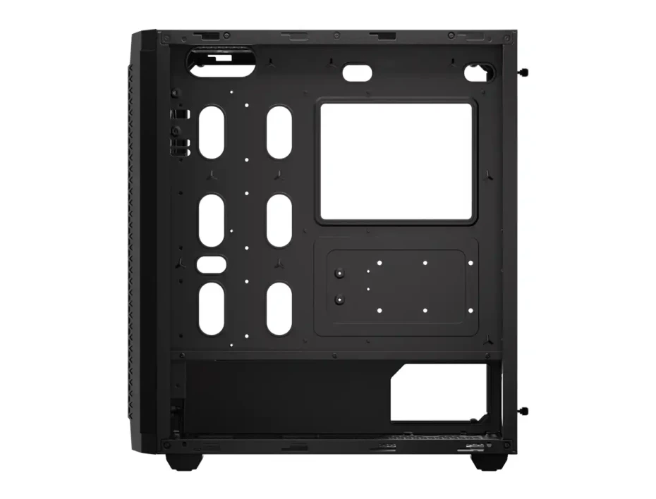 Case Corsair 480t Rgb S/fuente (cc-9011272-ww) Panel Lateral De Vidrio Templado, 3 Cooler Rgb, Negro