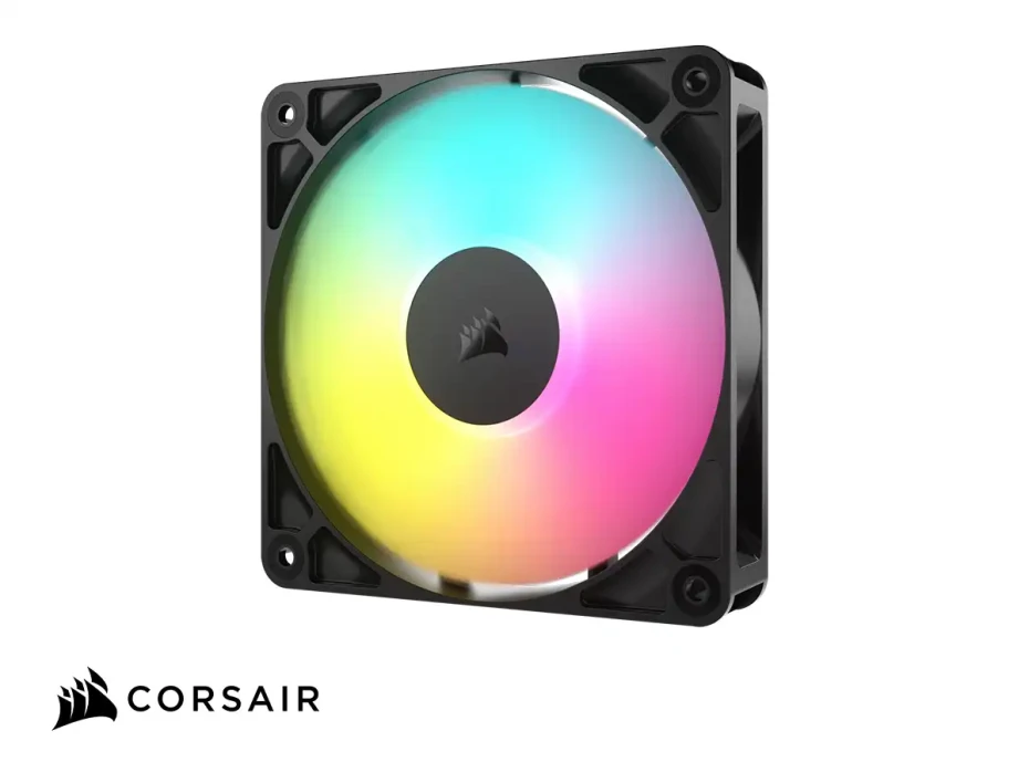 Cooler Para Case Corsair Rs120 (co-9050181-ww) Pack 3, 120mm, Led Argb, Negro