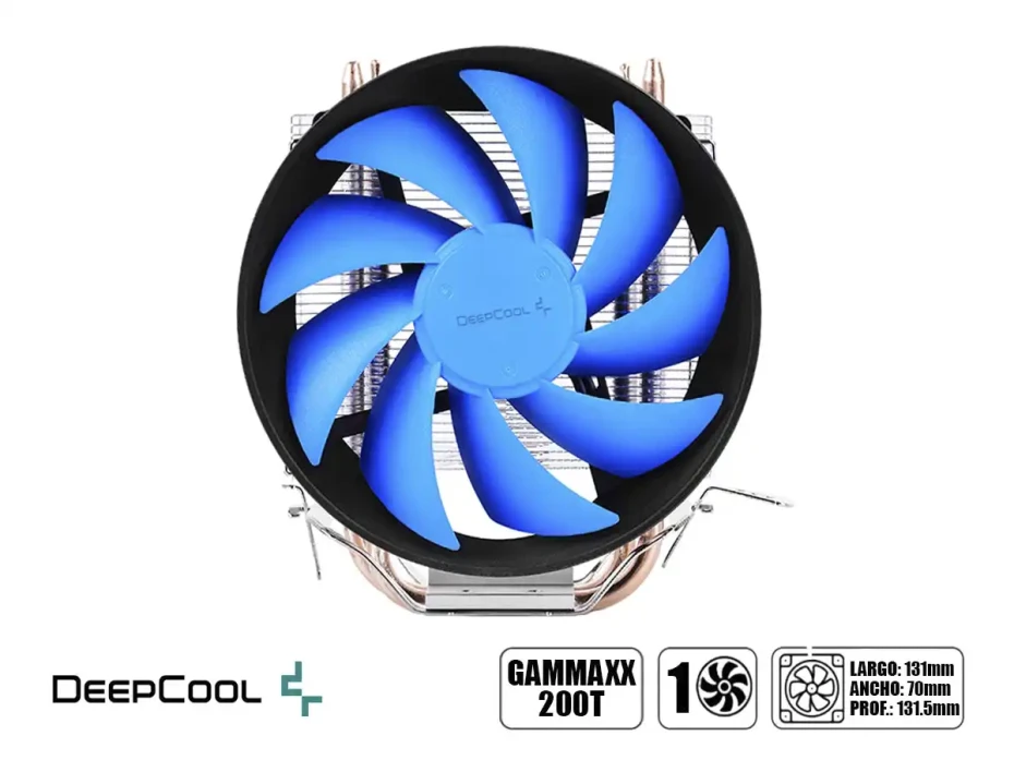 Cooler Para Procesador Deepcool Gammaxx 200t (dp-mch2-gmx200t) 1 Ventilador, 1 Ventilador