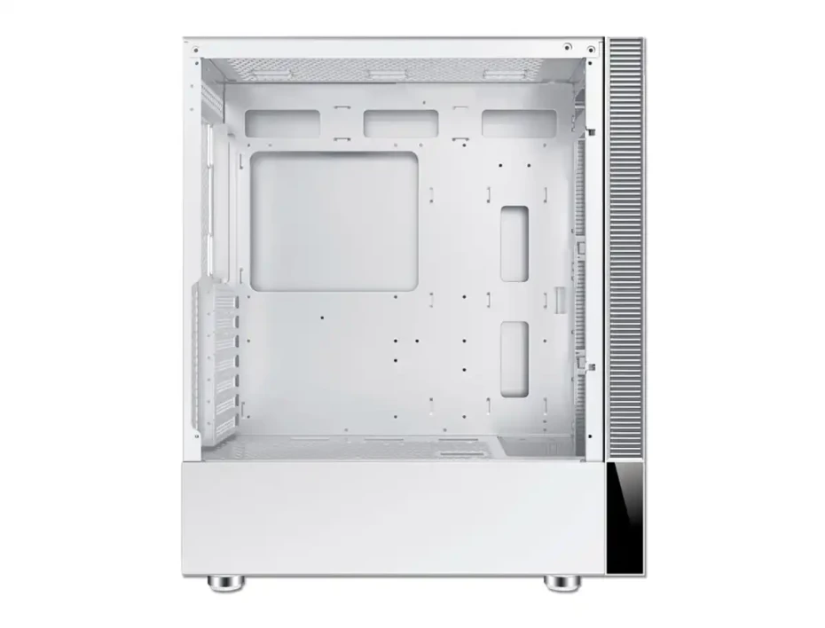 Case Antryx Rx-460 Mesh White S/fuente (ac-rx460mw) Panel De Vidrio, 3 Ventiladores, Led Argb, Blanco