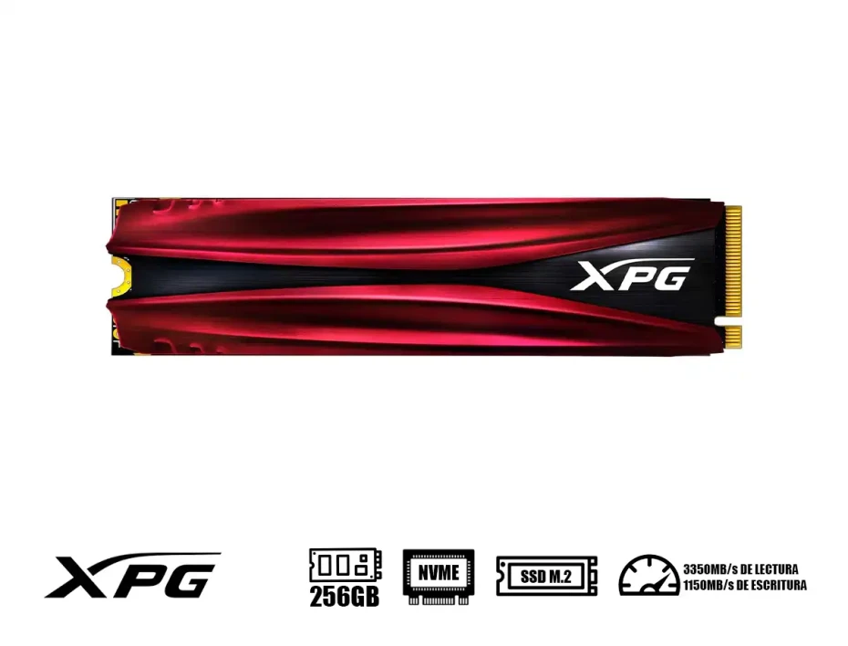 Unidad De Almacenamiento Ssd M.2 Pcie Xpg 256gb Nvme Gammix S11 Pro, 2280 (agammixs11p-c) 3350mb/s