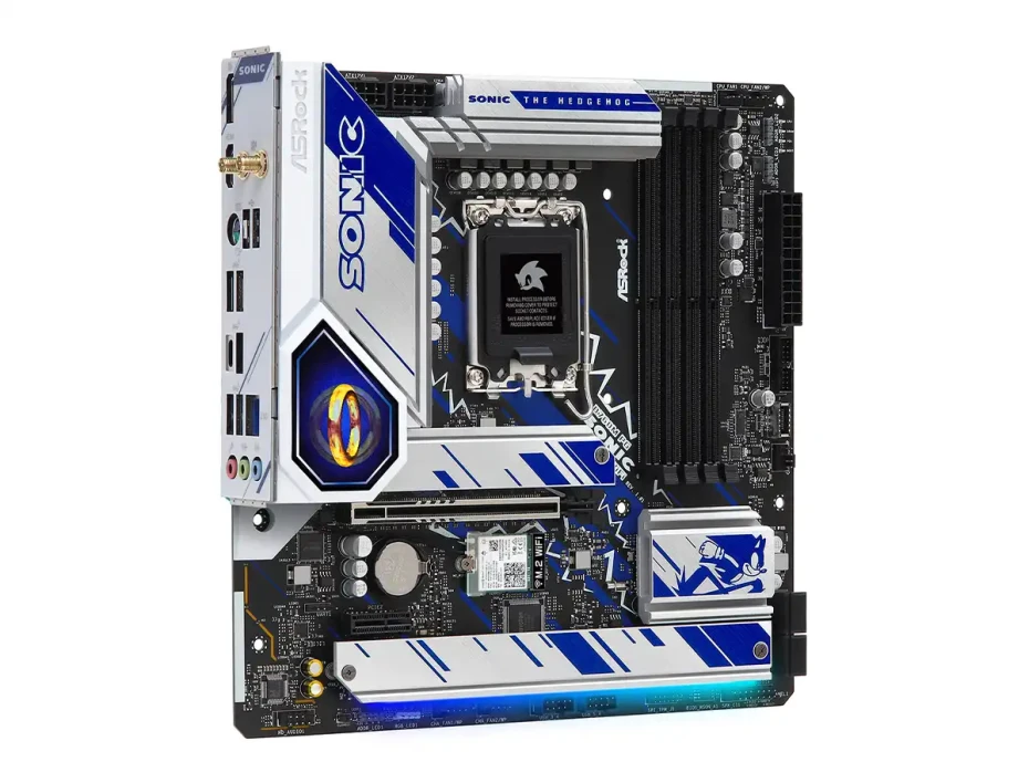 Placa Madre Asrock B760m Pg Sonic Wifi (90-mxbkm0-a0uayz) Socket Lga 1700, Ram Ddr5 7200oc Mhz, 14va, 13va, 12va Gen