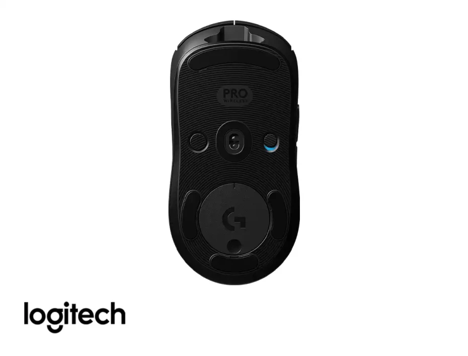 Mouse Logitech G Pro Wireless Gaming (910-005270) Hasta 25.600 Dpi, 7 Botones, Receptor Usb, Rgb, Negro