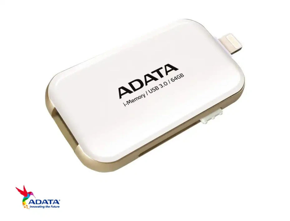 Memoria Usb Adata 64gb Aue710 (aue710-64g-cwh) Usb 3.0, Dispositivo De Almacenamiento, Blanco