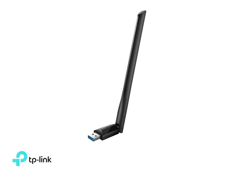 Adaptador Tp-link Archer T3u Plus 1 Antena Con Puerto Usb De 3.0, Frecuencia 2.4ghz-5ghz, Dimension 4x1,92x1 Cm, Color Negro (tl-archer-t3u-plus)