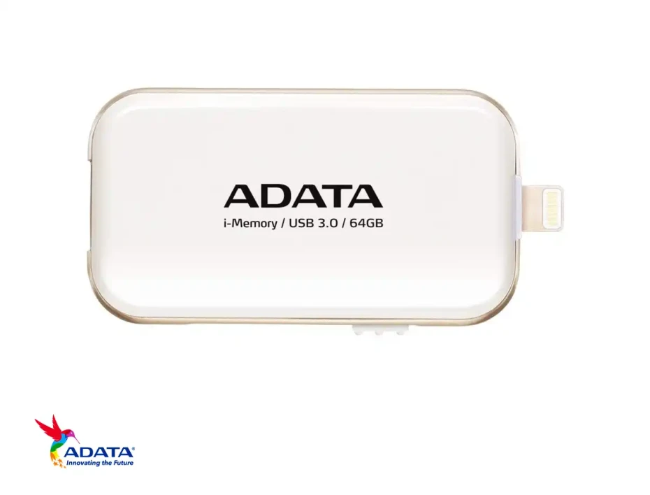 Memoria Usb Adata 64gb Aue710 (aue710-64g-cwh) Usb 3.0, Dispositivo De Almacenamiento, Blanco