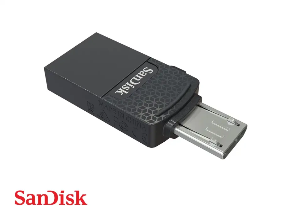 Memoria Usb Sandisk 64gb Dual Drive (sddd1-064g-g35) Usb 2.0 + Micro Usb, Dispositivo De Almacenamiento