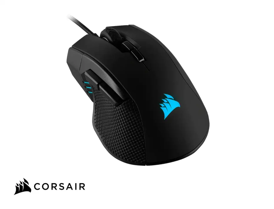 Mouse Corsair Ironclaw (ch-9307011-na) Hasta 18.000 Dpi, Rgb, Negro