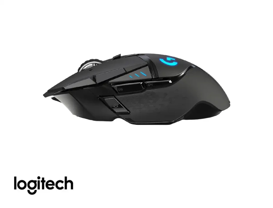 Mouse Inalambrico Logitech Gaming G502 Lightspeed (910-005565) Hasta 25.600 Dpi, 11 Botones Programables, Receptor Usb, Rgb, Negro