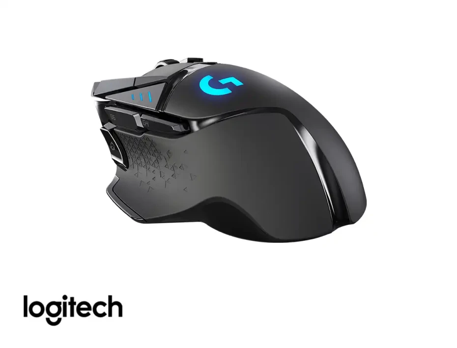 Mouse Inalambrico Logitech Gaming G502 Lightspeed (910-005565) Hasta 25.600 Dpi, 11 Botones Programables, Receptor Usb, Rgb, Negro