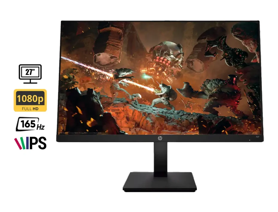 Monitor Hp 27 Pulgadas X27 (2v6b2aa) Gaming 165hz, 1ms, Fhd, 1 Hdmi, 1 Displayport