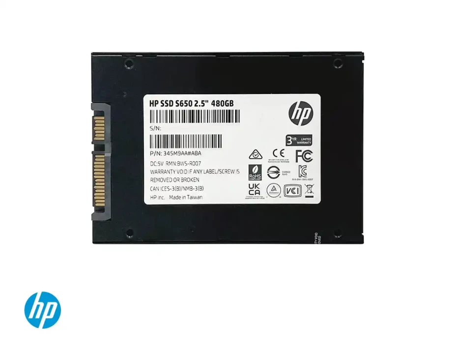 Unidad De Almacenamiento Ssd Sata 2.5 Hp 480gb S650, Sata 3 (345m9aa#)