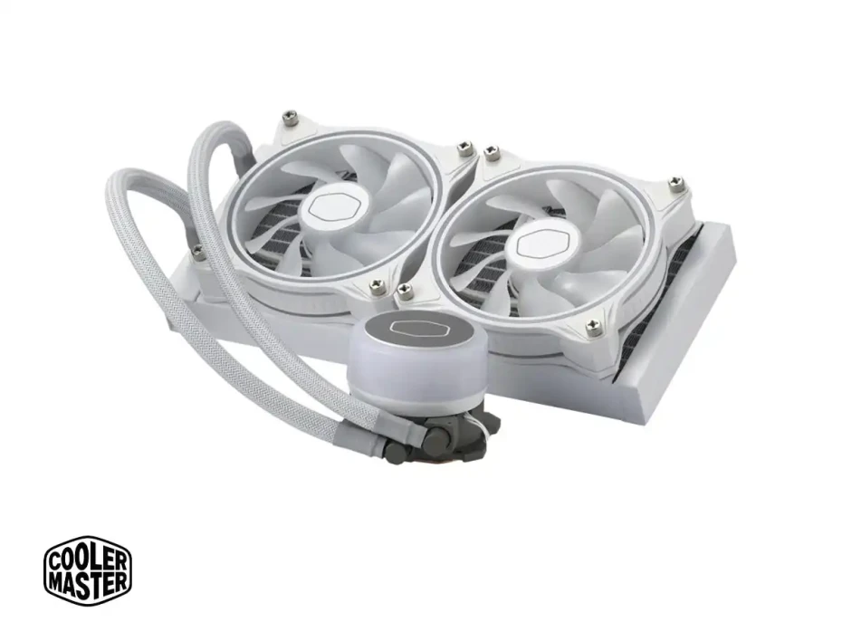 Sistema De Enfriamiento Liquido Cooler Master Masterliquid Ml240 Illusion White Edition (mlx-d24m-a18pw-r1) 2 Ventiladores, 240mm, Led Argb