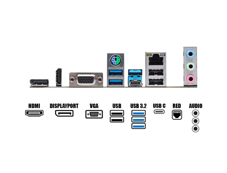 Placa Madre Asrock B660m-hdv (90-mxbh40-a0uayz) Socket Lga 1700, Ram Ddr4 Buss 5066oc Mhz, 13va, 12va Gen