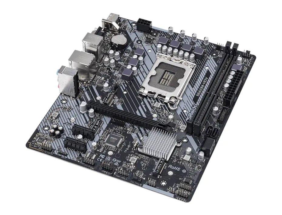 Placa Madre Asrock B660m-hdv (90-mxbh40-a0uayz) Socket Lga 1700, Ram Ddr4 Buss 5066oc Mhz, 13va, 12va Gen