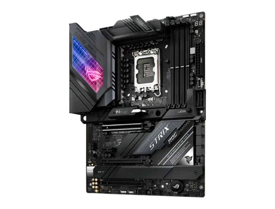 Placa Madre Asus Z690-e Rog Gaming Wifi (90b18j0-m0eay0) Socket Lga 1700, Ram Ddr5 Buss 6400oc Mt/s, 14va, 13va, 12va Gen, Rgb, Wifi 6e