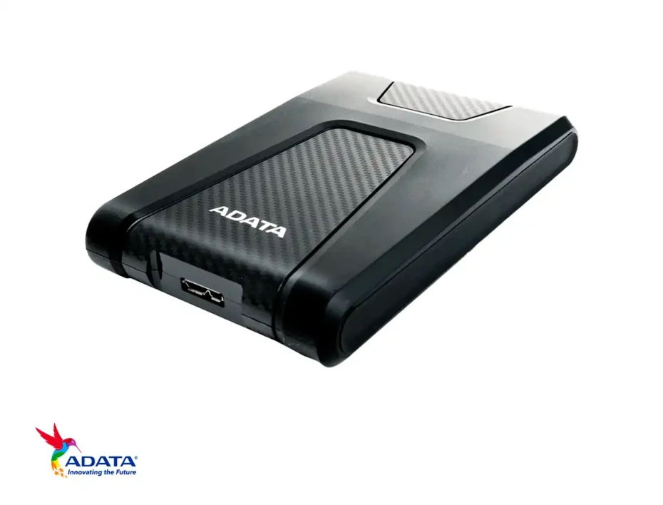 Disco Duro Externo Adata 1tb Hd650 Anti Golpe (ahd650-1tu31-cbk) Unidad De Almacenamiento Portable, Negro