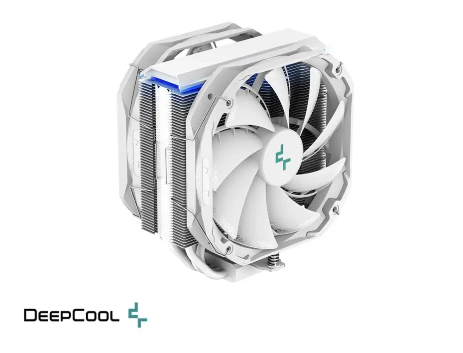 Cooler Para Procesador Deepcool As500 Plus Wh (r-as500-whnlmp-g) 2 Ventiladores, 120mm, Led Argb