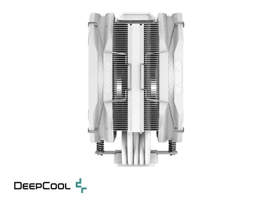 Cooler Para Procesador Deepcool As500 Plus Wh (r-as500-whnlmp-g) 2 Ventiladores, 120mm, Led Argb